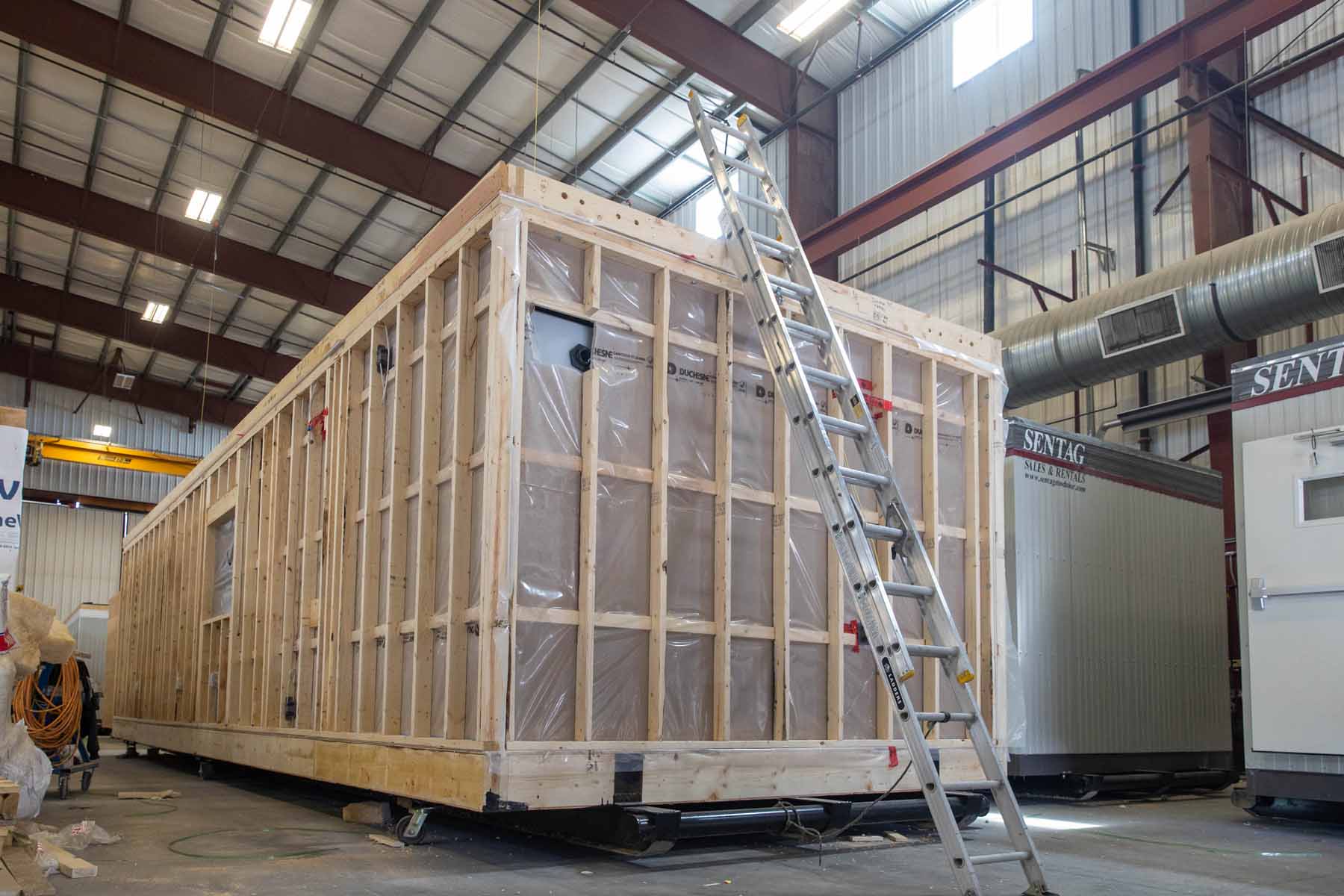 Modular building increases efficiency of trailer building